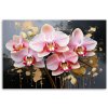 Obraz na plátne Orchidea Storczyk Ružové kvety (Rozmery 90 x 60 cm)