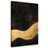 Obraz na plátne abstraktné zlaté vlny glamour (Rozmery 80 x 120 cm)