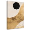 Obraz na plátne abstraktný minimalizmus zlatý (Rozmery 80 x 120 cm)