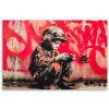 Obraz na plátne Vojak Chlapec Street Art (Rozmery 120 x 80 cm)