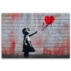 Obraz na plátne Dievčatko s balónikom Banksy (Rozmery 120 x 80 cm)