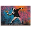 Obraz na plátne Banksy „Flower Thrower“ (Rozmery 120 x 80 cm)