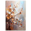 Obraz na plátne Jemné listy Kvety na vetvičkách (Rozmery 60 x 90 cm)