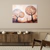Obraz na plátne Stromy Abstrakcia Krajina Béžová (Rozmery 120 x 80 cm)