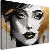 Obraz na plátne Tvár ženy s prvkami zlata glamour (Rozmery 90 x 60 cm)