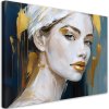 Obraz na plátne Portrét ženy zlatá glamour (Rozmery 90 x 60 cm)