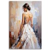 Obraz na plátne Krásna žena v bielych šatách (Rozmery 40 x 60 cm)