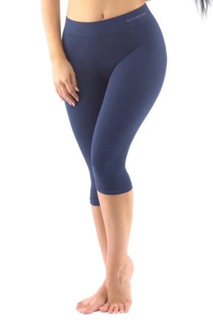Dámske modré capri legíny GINA 95033