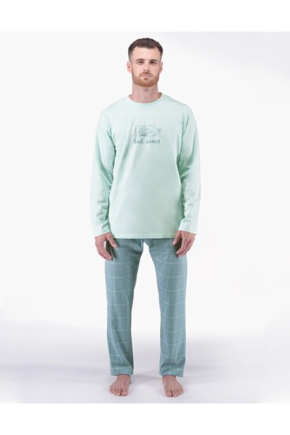 Pánske pyžamo GINA 79177 sv.sivé