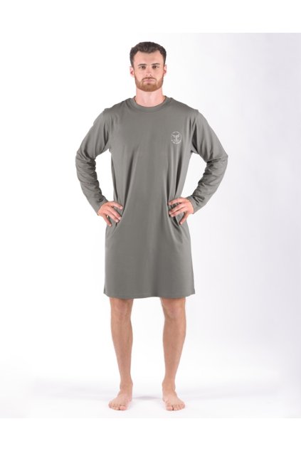 79181 Pánska nočná košeľa śedá GINO