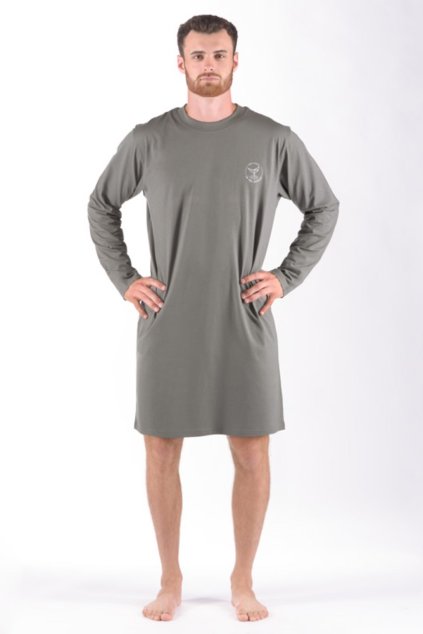 79181 Pánska nočná košeľa śedá GINO