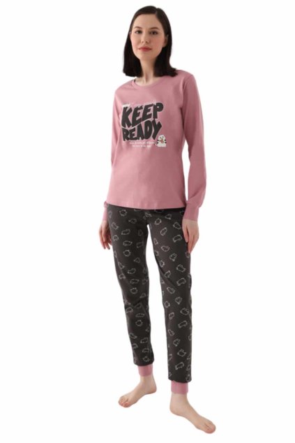 Dámske pyžamo ROLYPOLY RP3244 V1 s predu