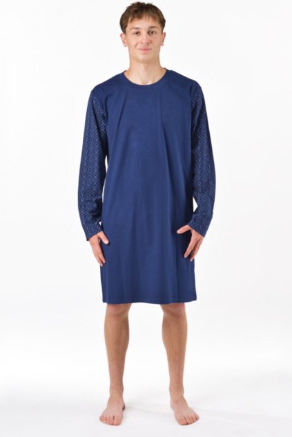 79203 pánska nočná košeľa modrá