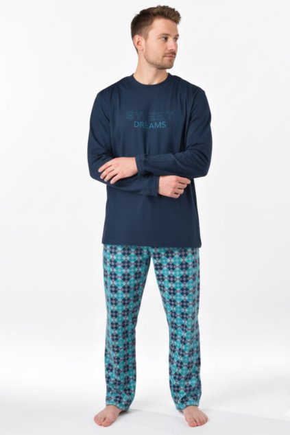 Pánske pyžamo GINA 79205 tm.modré