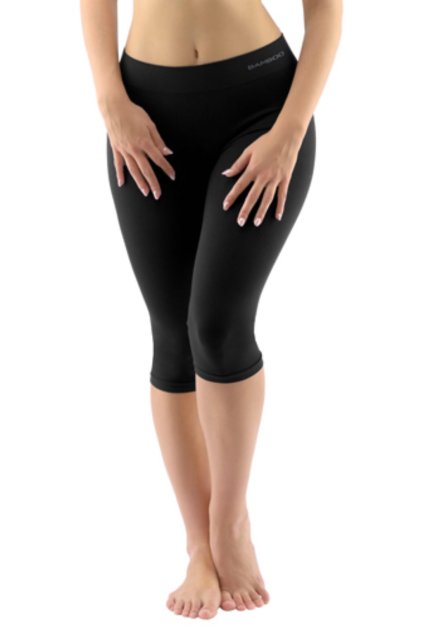 Capri legíny GINA 95033 čierne – predný pohľad