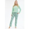 Dámske pyžamo GINA 19159 zelené