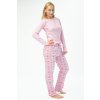 Dámske pyžamo GINA 19143 ružové