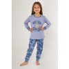 Dievčenské pyžamo RP3247 z bavlny – celá postava spredu