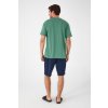 Pánske pyžamo, komplet so zeleným tričkom a modré nohavice