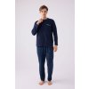 Tmavomodrý pánsky pyžamový komplet