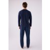 Tmavomodrý pánsky pyžamový komplet