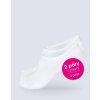 GINA 82006 – dámske bambusové ponožky do nízkej obuvi biele