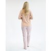 Dámske pyžamo GINA 19157 zo zadu