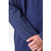 79203 pánska nočná košeľa modrá detail
