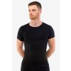 Pánske bambusové tričko s krátkym rukávom – čierne, antibakteriálne a priedušné