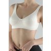 Športová podprsenka 97017 GINA cez hlavu biela