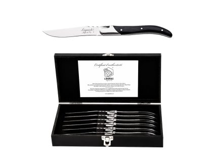 LAGUIOLE Luxury steakove noze 6 ks rukojet cerny eben a79290883 10850