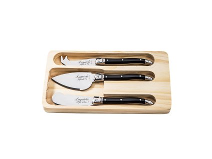 LAGUIOLE Premium noze na syr 3 ks rukojet cerna a79291851 10850