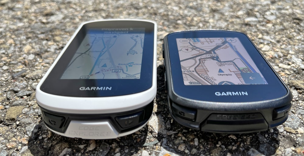 tloušťka cyklopočítače Garmin Edge 840 vs. Edge Explore 2