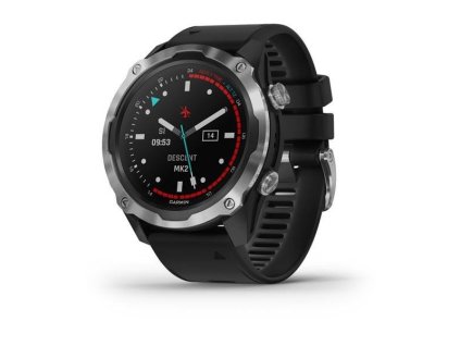 Garmin Descent Mk2 Sapphire, Silver/Black band 010-02132-10