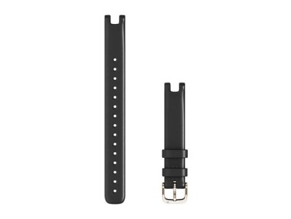 Garmin řemínek Lily, kožený, černý, dlouhý