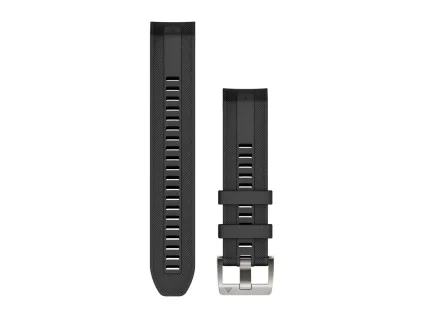Garmin řemínek QuickFit 22, silikonový, Black (MARQ)