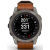 fenix7Pro Titanium Leather band stred4