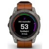 fenix7Pro Titanium Leather band stred5