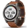 fenix7Pro Titanium Leather band leva7