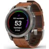 fenix7Pro Titanium Leather band leva5