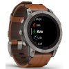 fenix7Pro Titanium Leather band prava3