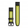 Garmin řemínek QuickFit 20 Black / Electric Lime Silicone 010-13279-03