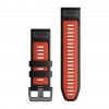 Garmin řemínek QuickFit 26 Black / Flame Red Silicone 010-13281-06