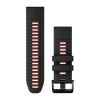Garmin řemínek QuickFit 26 Black / Flame Red Silicone 010-13281-06