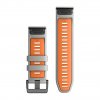 Garmin řemínek QuickFit 26 Fog Gray / Ember Orange Silicone 010-13281-02