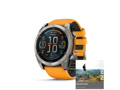 garmin fenix 8 51mm amoled titan sapphire graphite orange mi 1766153878