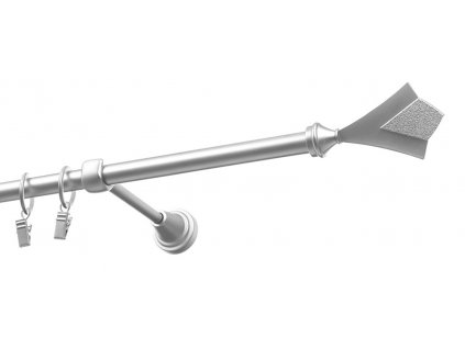 Kovová garnýže Pohár jednořadá satyna 16mm