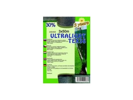 ULTRA LIGHTTEX 30% , 36g/m2, 3 x 50 m ,zelená