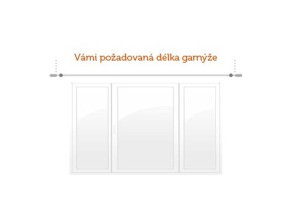 Zkrácení garnýže na požadovanou míru
