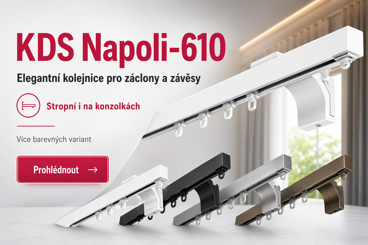 Kolejnice přesně pro váš interiér